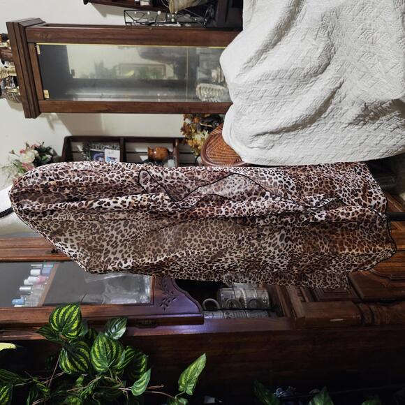 Jordan Taylor Leopard Print Sheer Swimsuit Coverup - Picture 5 of 9